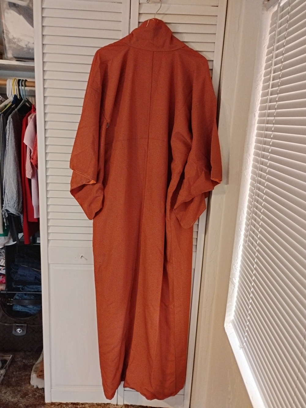 Rust Orange Women's Kimono Robe - Picture 6 of 6